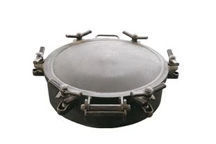 DN300 DN500 Straight Neck Manlid Inspection Hatch Assembly For ISO Tank